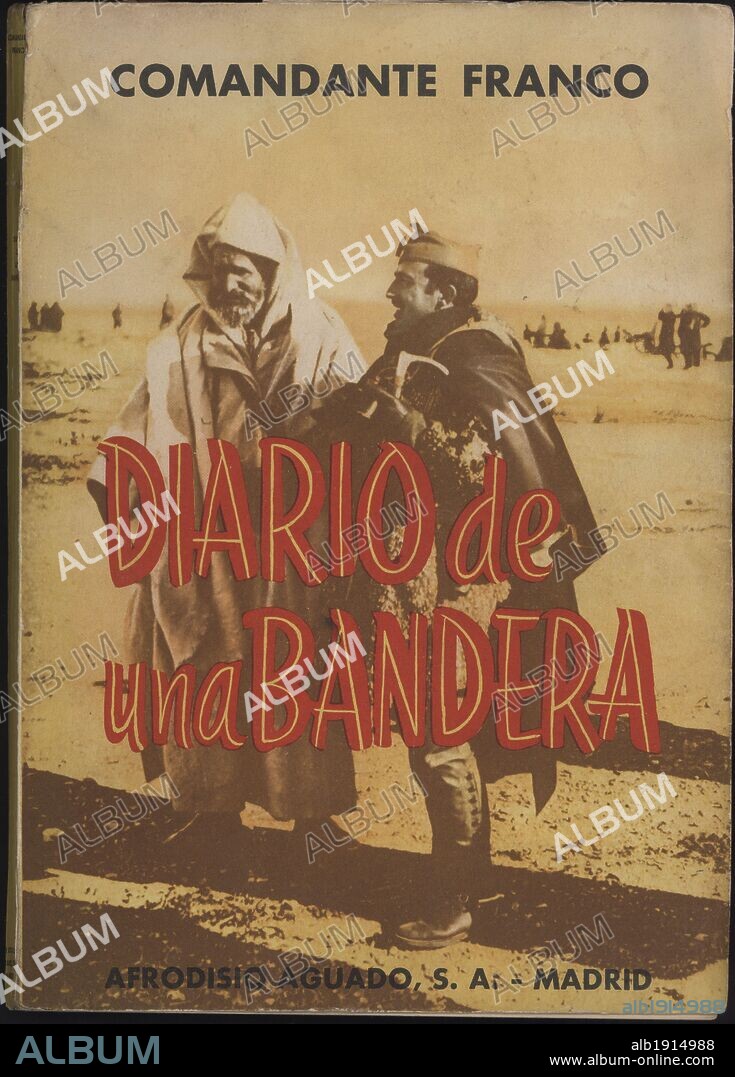 Portada del libro Diario de una bandera, del comandante Franco. Editado en Madrid en 1956.