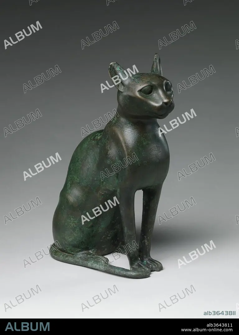 Cat Statuette intended to contain a mummified cat