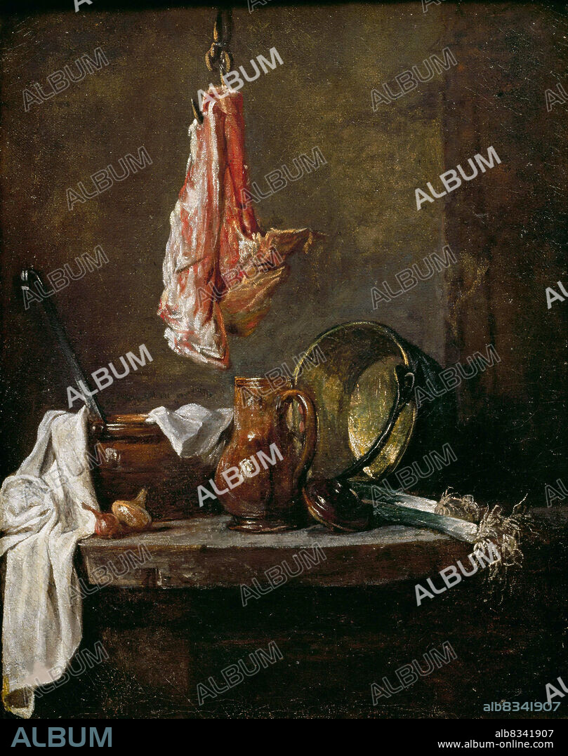 JEAN BAPTISTE SIMEON CHARDIN. Nature morte au carré de viande.