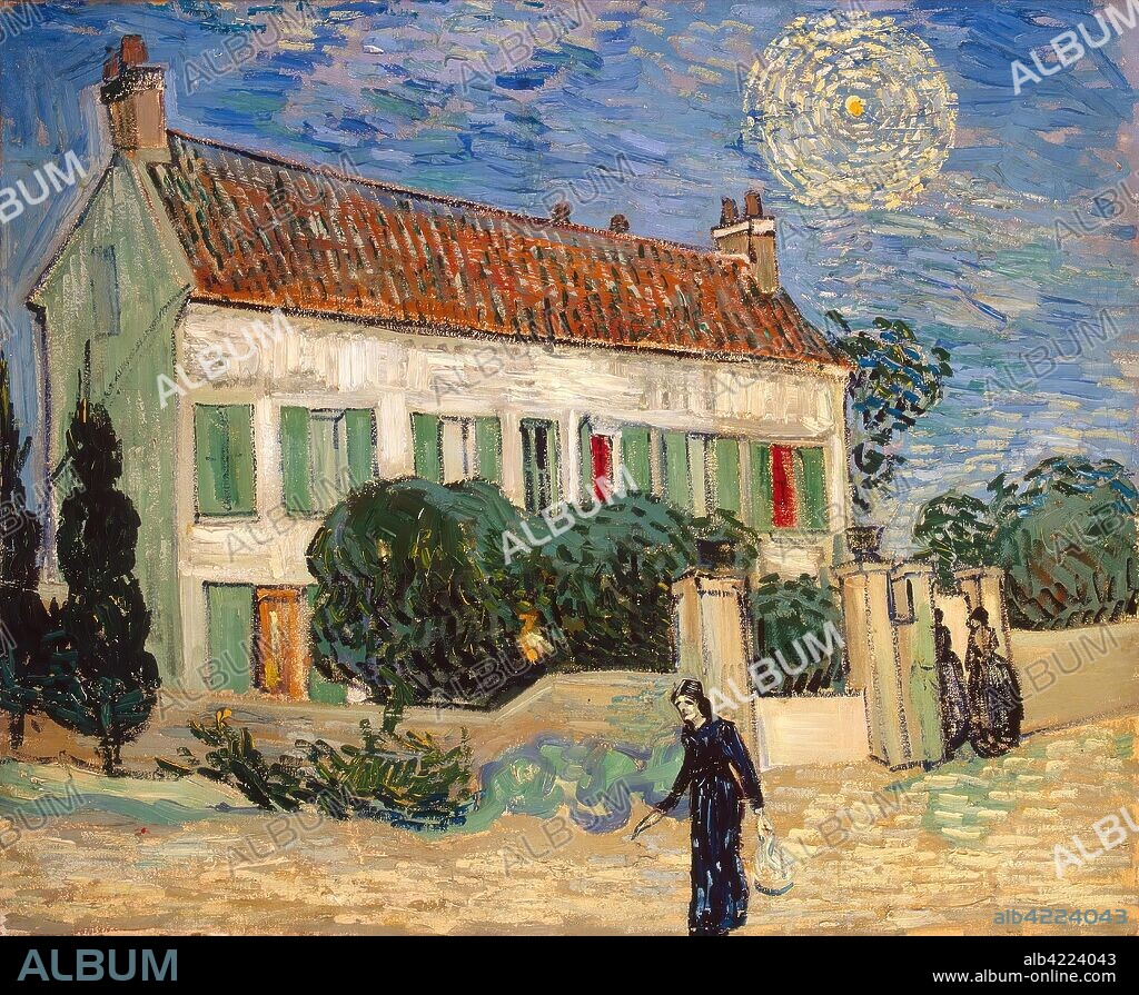 VINCENT VAN GOGH. 'White House at Night'. France, 1890. Dimensions: 59x72,5 cm.