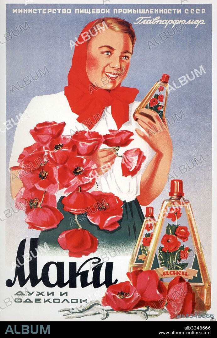 ANONIMO. Advertising Poster for the perfumes The Poppies. Album