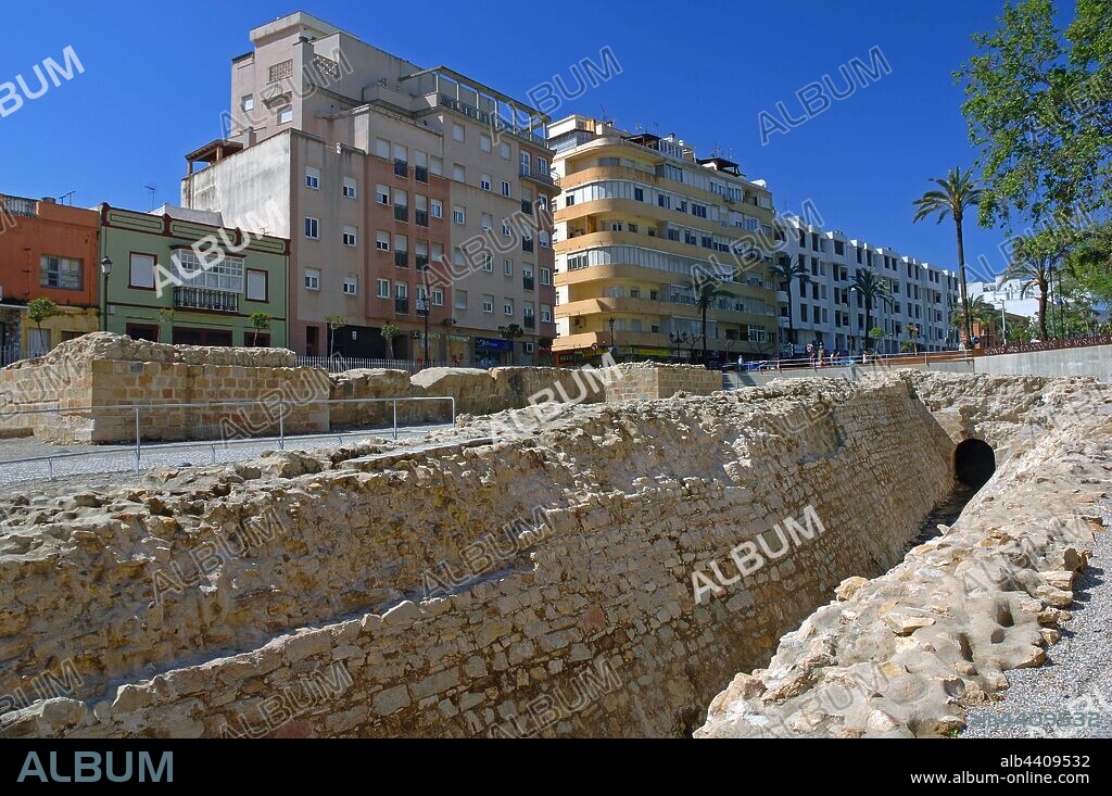 Archaeological site of the Murallas Merinies, Algeciras, Cadiz-province, Region of Andalusia, Spain, Europe.
