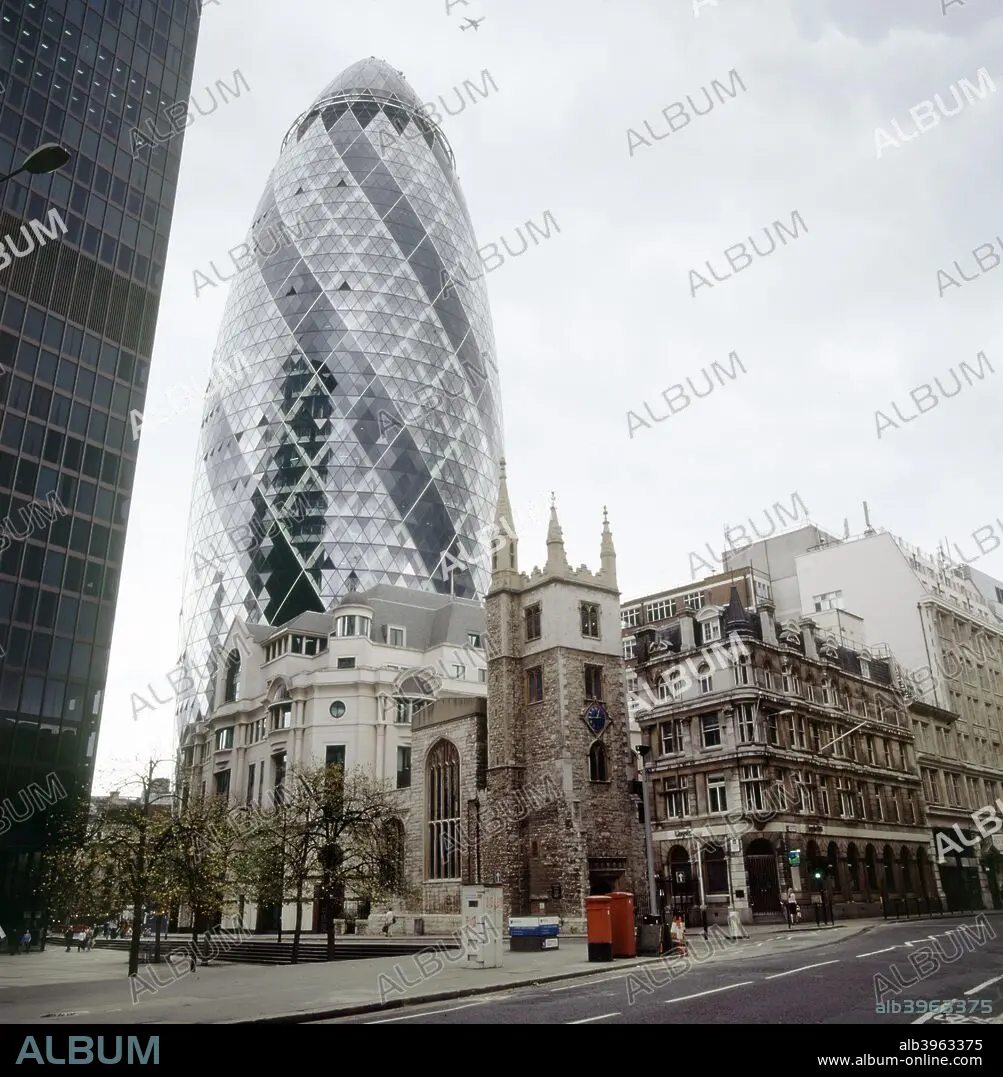 ARTCANVAS 30 St Mary Axe The Gherkin London high quality Commercial Skyscraper Canvas Art Print