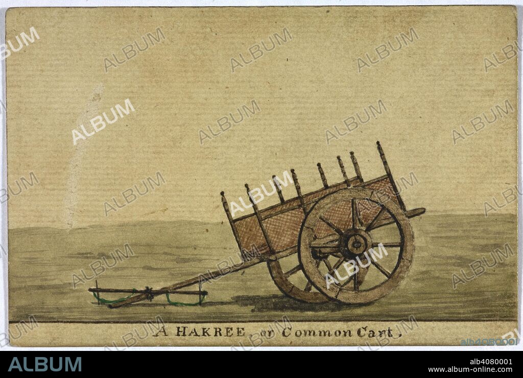 A Hakree, or Common Cart. Bombay Views and Costume. 1810-11. India. Source: WD 315 no.92.