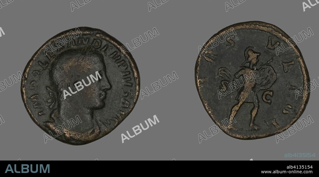 ANCIENT ROMAN. Sestertius (Coin) Portraying Emperor Severus Alexander. Roman, minted in Rome. Date: 231 AD-235 AD. Dimensions: Diam. 3 cm; 21.51 g. Bronze. Origin: Roman Empire.