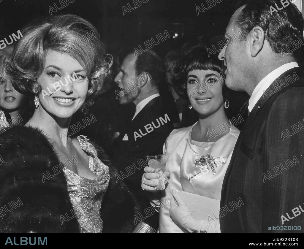 Cyd Charisse, Liz Taylor and Tony Martin, 60s.