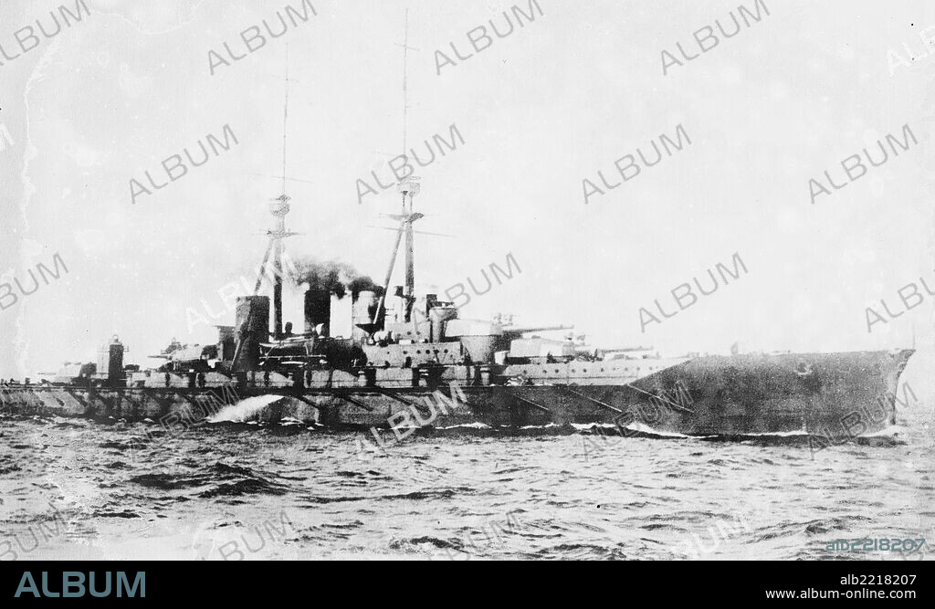 The Japanese battleship Kongô, a ship with a magical name that means diamond  or earlier lighting bolt was budgeted in 1910 and ordered from the British shipbuilder Vickers in January 1911. This was a significant act in an era of important shipbuilding. The Dreadnought of 1905, with its speed, size, and firepower, had made all earlier battleships obsolete. It was inspired by the lessons of the great battle of Tsushima, the first real naval battle with modern warships, in the Russo-Japanese War of 1904-05. Cruisers were named after mountains; Battleships after Provinces; Light Cruisers after mountains.