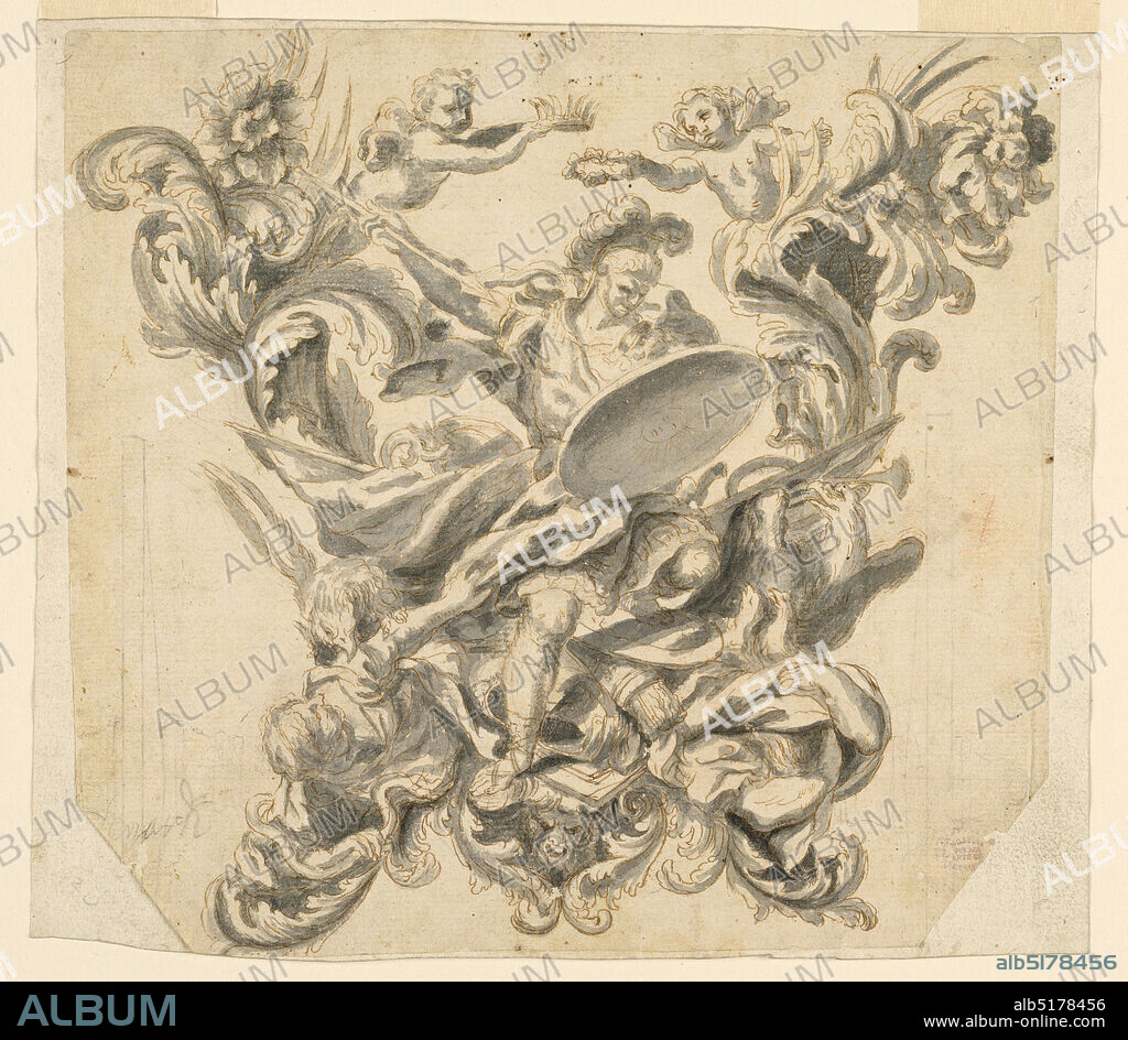 Design for the Rear of a Carriage with Valor Victorious over Vice