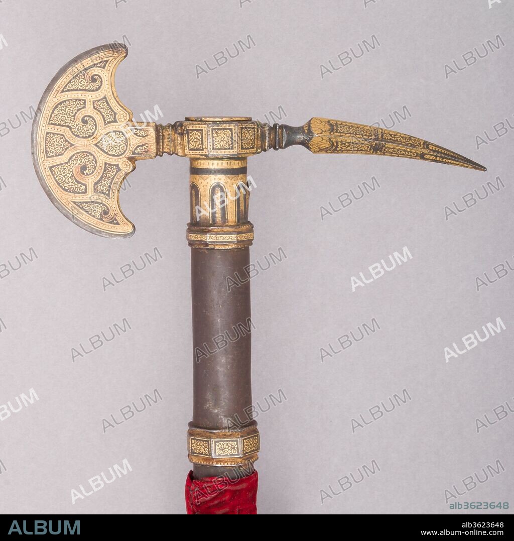 Staff Weapon. Culture: Italian. Dimensions: L. 70 1/4 in. (178.4 cm); L. of head 32 in. (81.3 cm); W. 7 3/8 in. (18.7 cm); Wt. 2 lbs. 12 oz. (1247.4 g). Date: 16th century.