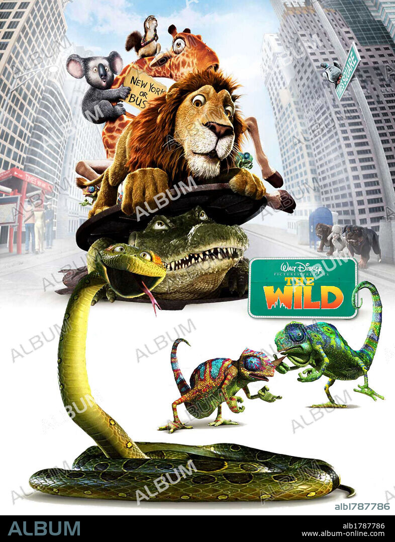 Poster de SALVAJE [THE WILD], 2006 (THE WILD), dirigida por STEVE WILLIAMS. Copyright C.O.R.E. Feature Animation/Contrafilm/Hoytyboy Pictures.