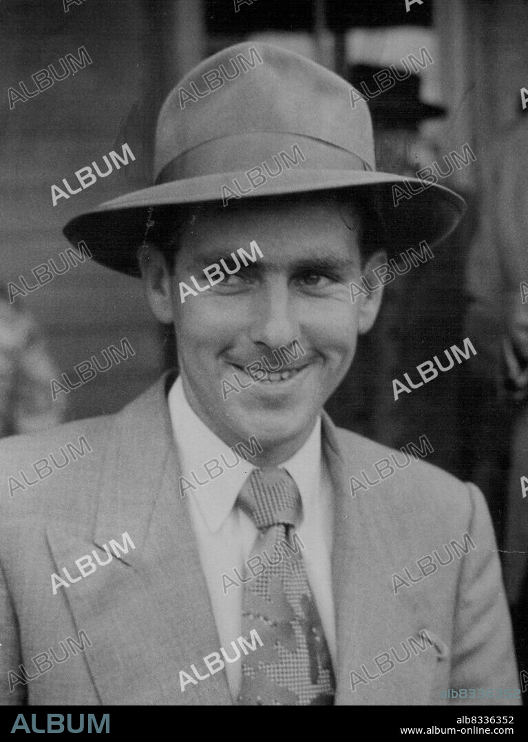 Wyong Races -- 22 years old. Mr. D. Sweeney, trainer of lady Elton which won the 2nd Div. Improvers Hcp. December 01, 1954. (Photo by George Lipman/Fairfax Media).