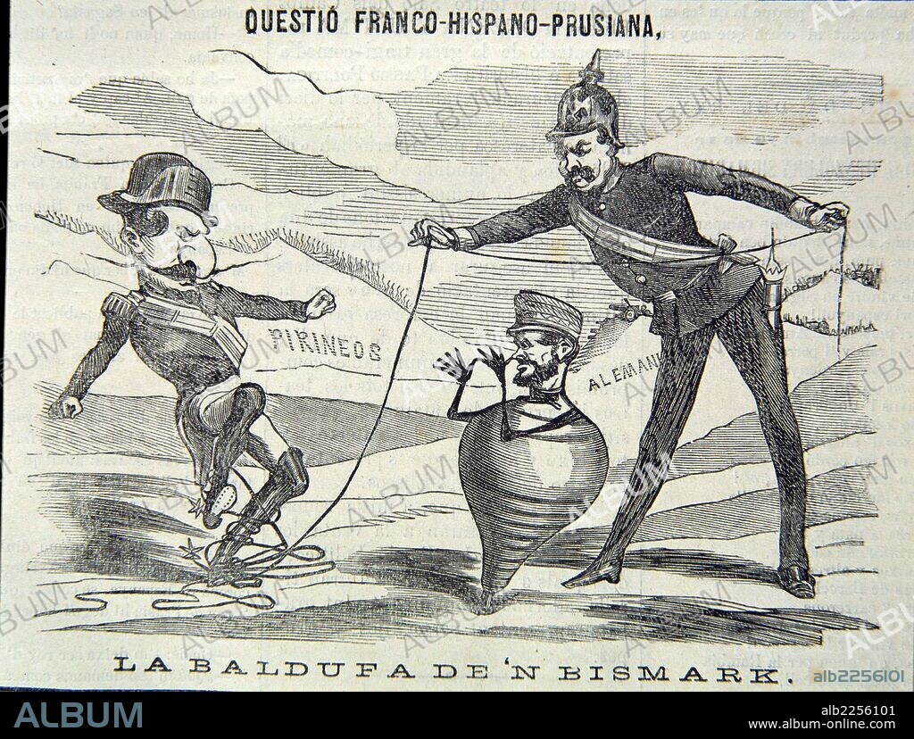 PRIM , JUAN. POLITICO Y MILITAR ESPAÑOL. REUS 1814-1870. CARICATURA EN LA  REVISTA SATIRICA 