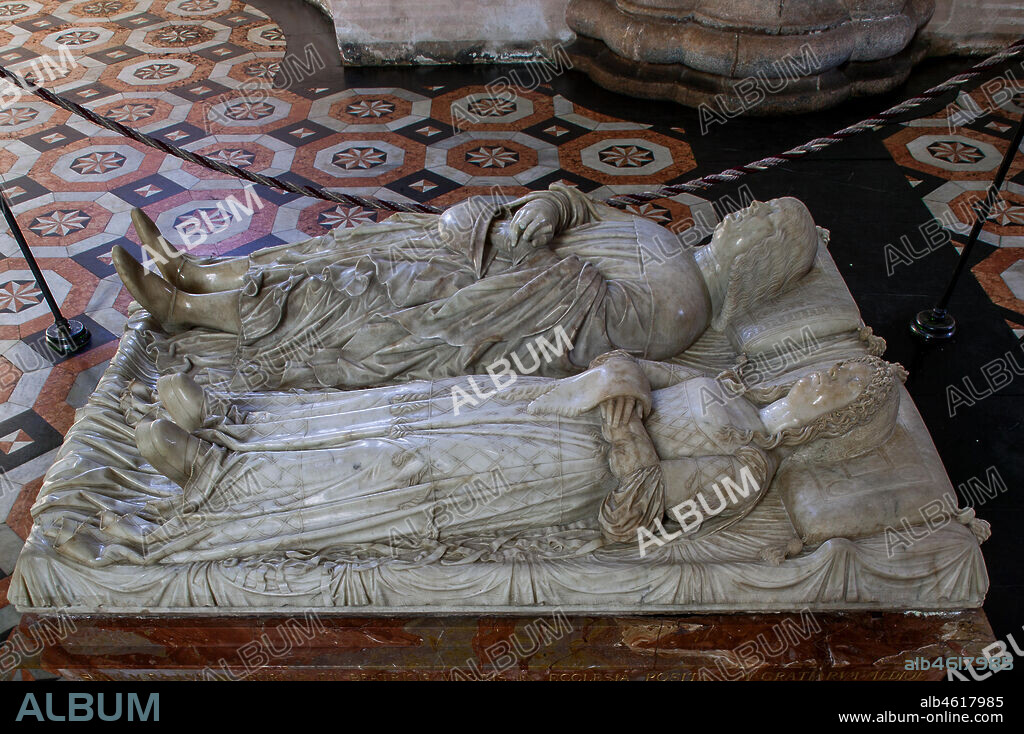 Pavia the Certosa of Pavia the left transept the Tomb of