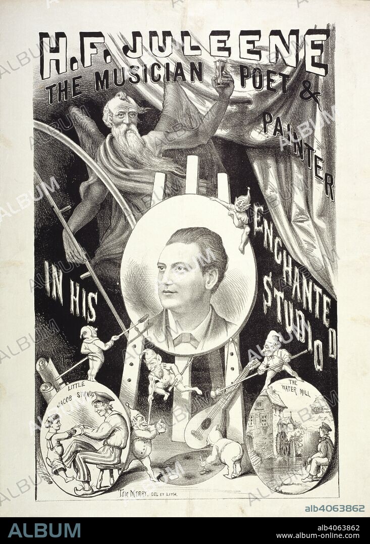 HENRY EVANION. Royal Spa Concert Rooms, Harrogate. H. F. Juleene, 1870. H.  F. Juleene : the musician, poet & painter in his enchanted studio. Little  Jacob Straus. The wate - Album alb4063862