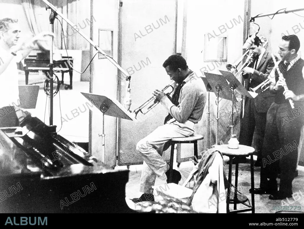 Miles Davis and Gil Evans conducting Columbia Records NYC 