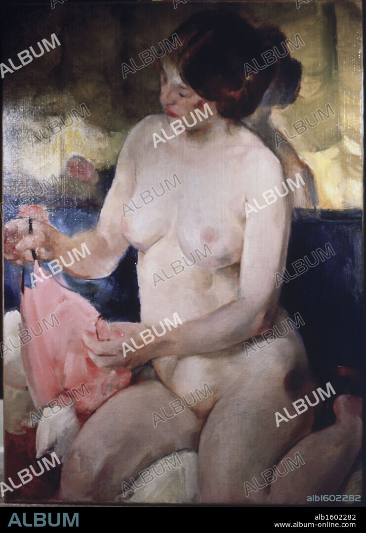 Nude by Martha Walter, oil on canvas, 1875-1976, USA, Pennsylvania,  Philadelphia, David David Gallery. - Album alb1602282