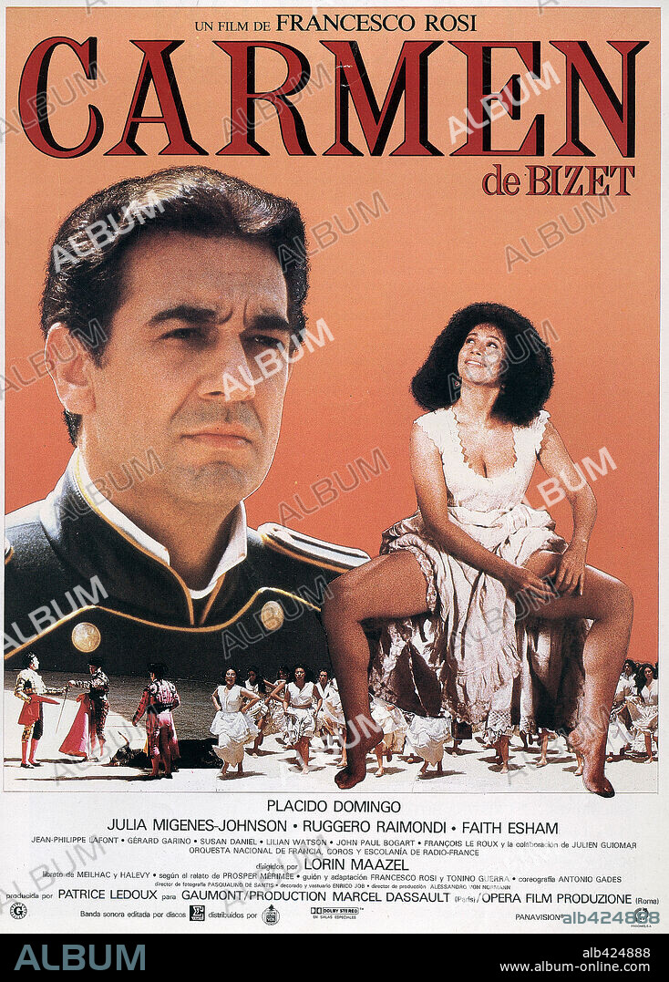 Poster of BIZET'S CARMEN, 1984 (CARMEN), directed by FRANCESCO ROSI. Copyright OPERA/GAUMONT.