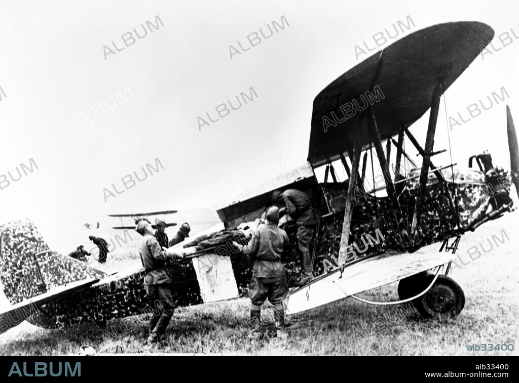 Soviet Polikarpov Po-2 biplane trainer and communications plane ...