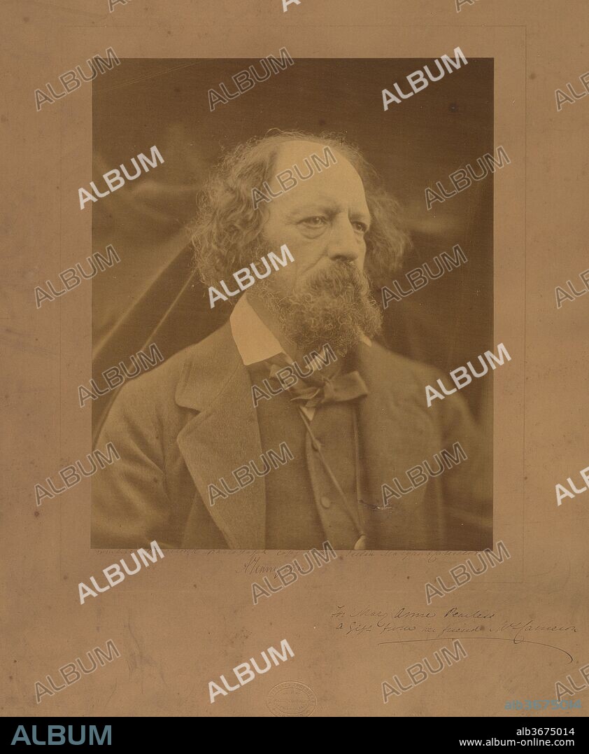 Alfred, Lord Tennyson. Artist: Julia Margaret Cameron (British (born India), Calcutta 1815-1879 Kalutara, Ceylon). Date: ca. 1865.