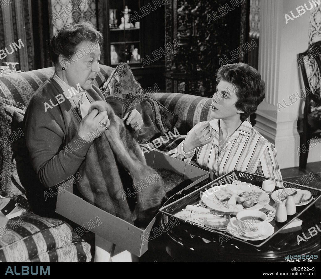 ATHENE SEYLER and BILLIE WHITELAW in MAKE MINE MINK, 1960, directed by ROBERT ASHER. Copyright RANK.