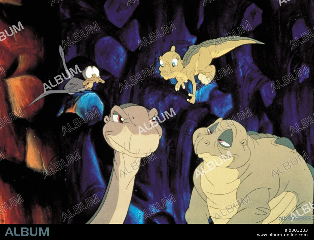 EN BUSCA DEL VALLE ENCANTADO, 1988 (THE LAND BEFORE TIME), dirigida por DON BLUTH. Copyright AMBLIN/UNIVERSAL.