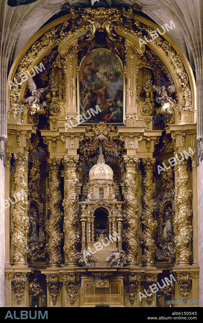 JOSÉ BENITO DE CHURRIGUERA. RETABLO MAYOR DE LA IGLESIA DEL CONVENTO DE SAN ESTEBAN  - 1692.