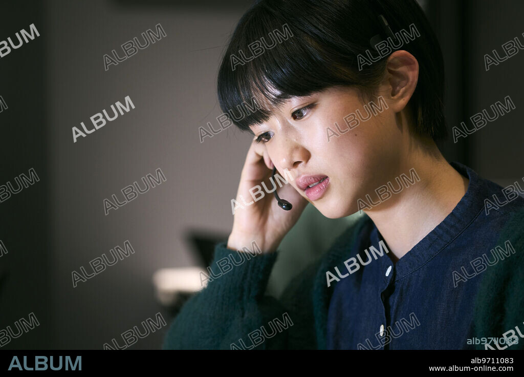 YUMI KAWAI in PLAN 75, 2022, directed by CHIE HAYAKAWA. Copyright Happinet Phantom Studios.