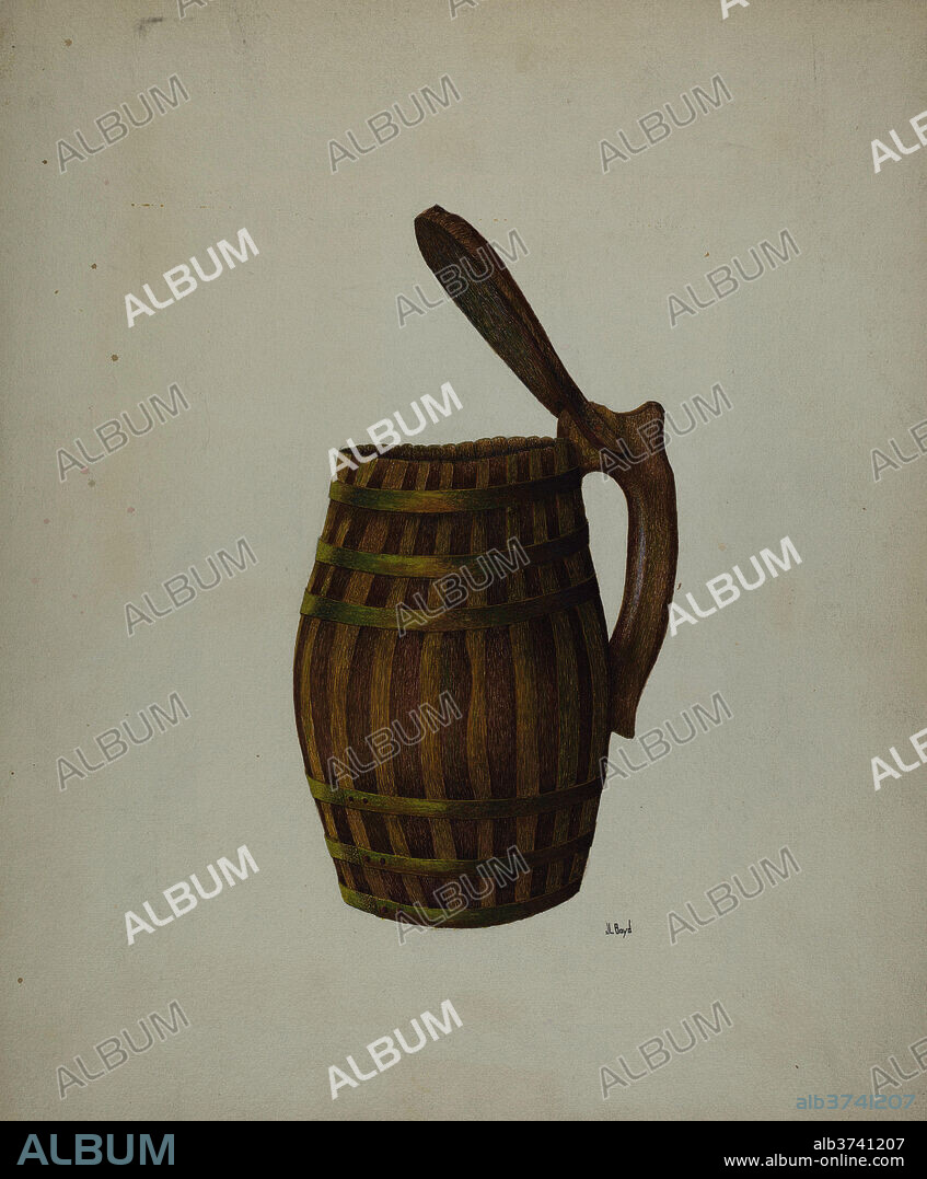 JOSEPH L. BOYD. Wine jug. Dated: c. 1939. Dimensions: overall: 44.3 x 37.1 cm (17 7/16 x 14 5/8 in.). Medium: watercolor and gouache on paper.