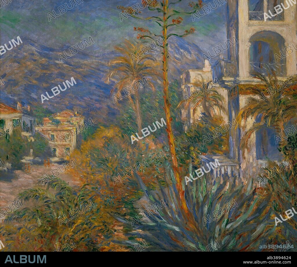 CLAUDE MONET. Les Villas à Bordighera / Villas at Bordighera. Date/Period: 1884. Painting. Oil on canvas. Height: 1,150 mm (45.27 in); Width: 1,300 mm (51.18 in).