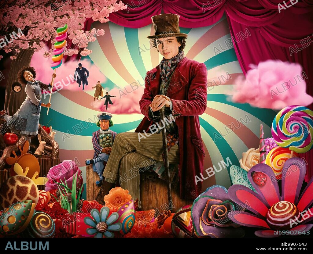 TIMOTHEE CHALAMET in WONKA, 2023, directed by PAUL KING. Copyright WARNER BROS.