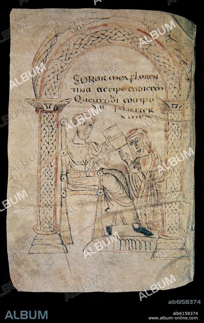 GUIDO D AREZZO AND HIS DISCIPLE THE BISHOP TEOBALDO GERMAN CODEX