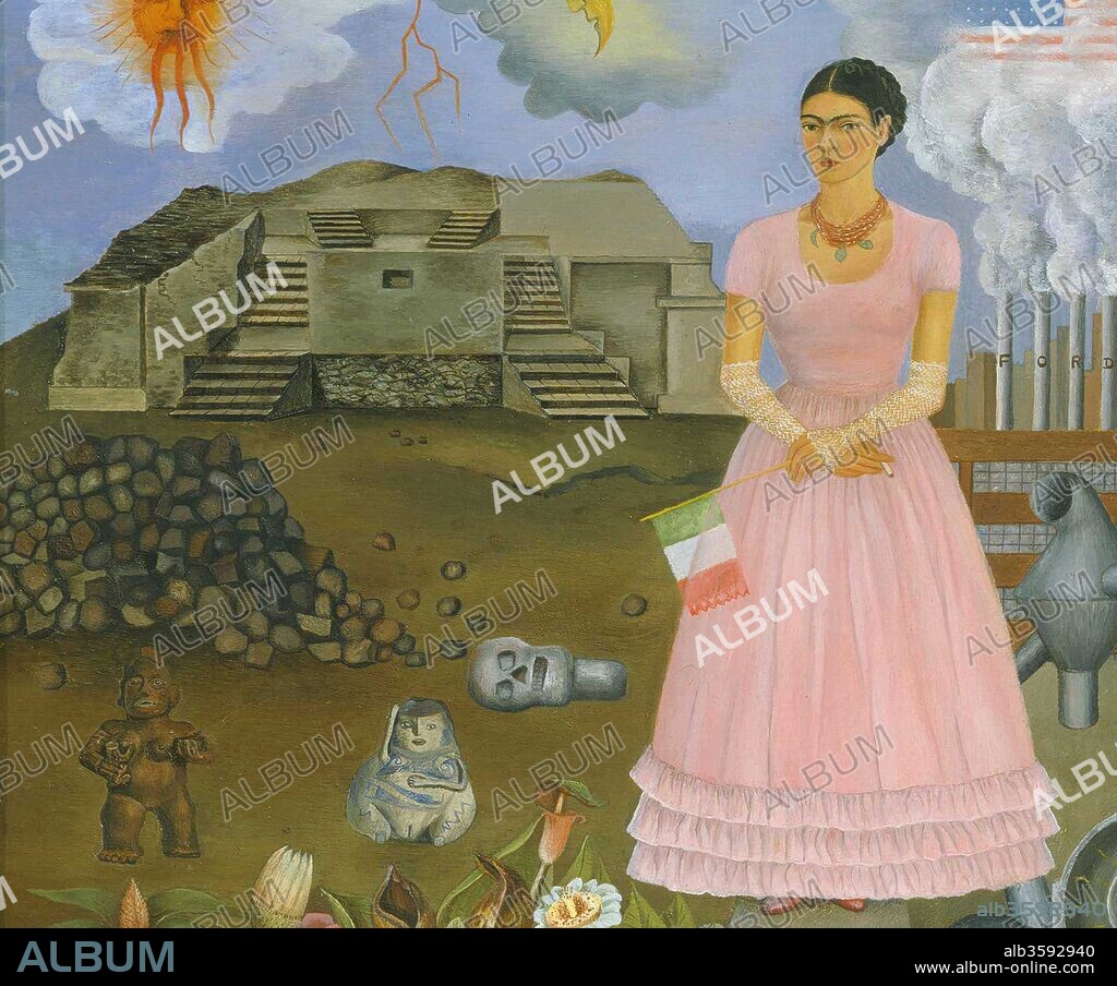 FRIDA KAHLO. Self-Portrait on the Border Line Between Mexico and the United States.