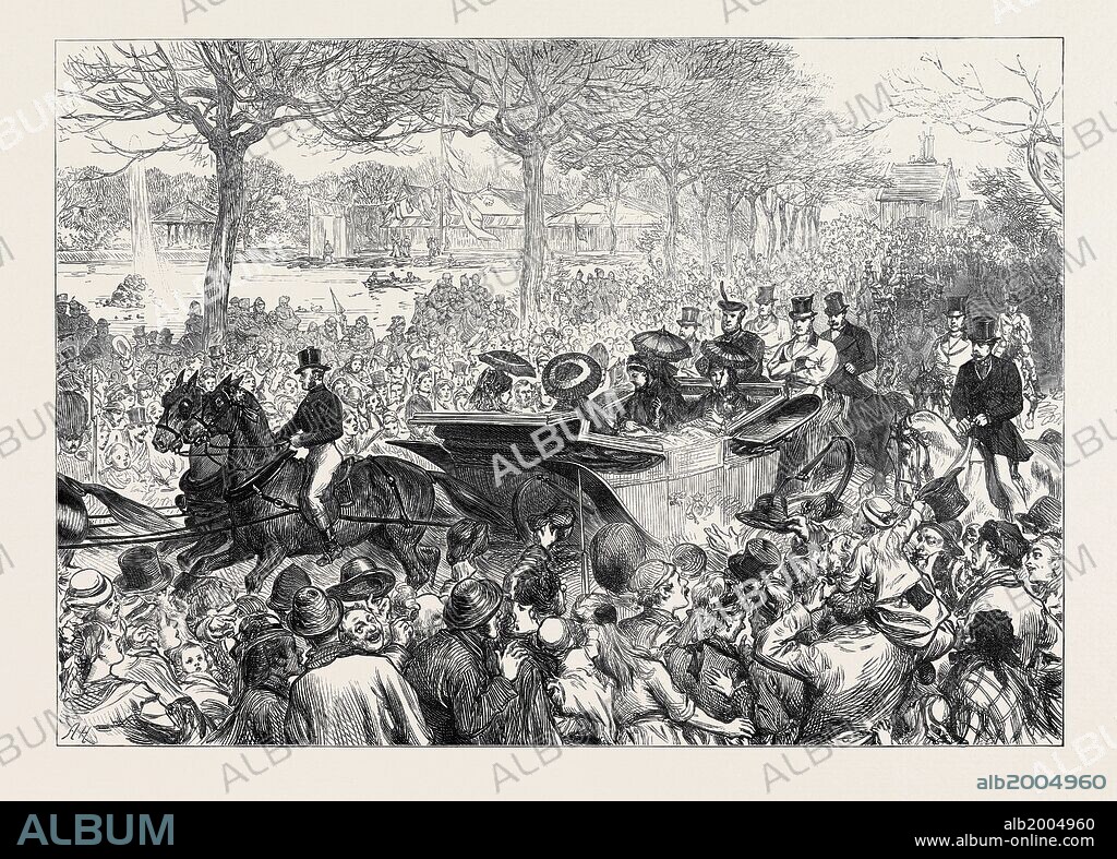 QUEEN VICTORIA'S VISIT TO VICTORIA PARK, 1873.