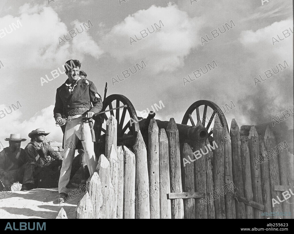 LAURENCE HARVEY in THE ALAMO, 1960, directed by JOHN WAYNE. Copyright UNITED ARTISTS.