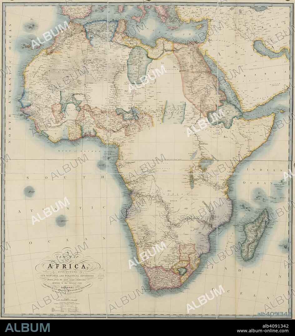 Africa. A New Map of Africa, ... Scale ... 170 Miles to 1. London : G. F. Cruchley, [1865?]. Source: Maps.63510.(96),. Language: English.