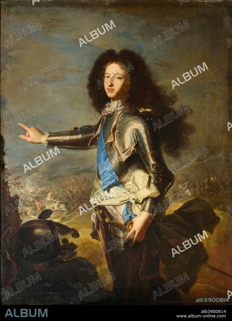 HYACINTHE RIGAUD. Louis de France, duc de Bourgogne (1682-1712) / Louis of France, Duke of Burgundy (1682-1712). Date/Period: By 1704. Painting. Oil on canvas. Height: 129 cm (50.7 in); Width: 98 cm (38.5 in).