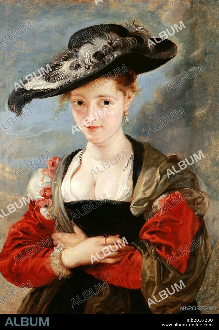 Peter Paul Rubens / 'Portrait of Susanne Lunden' (?) ('Le Chapeau de Paille'), 1622-1625, Oil on oak, 79 x 54 cm.