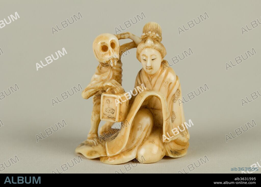 Netsuke. Culture: Japan. Dimensions: H. 1 5/8 in. (4.1 cm); W. 1 3/8 in. (3.5 cm); D. 1 1/8 in. (2.9 cm). Date: 19th century.