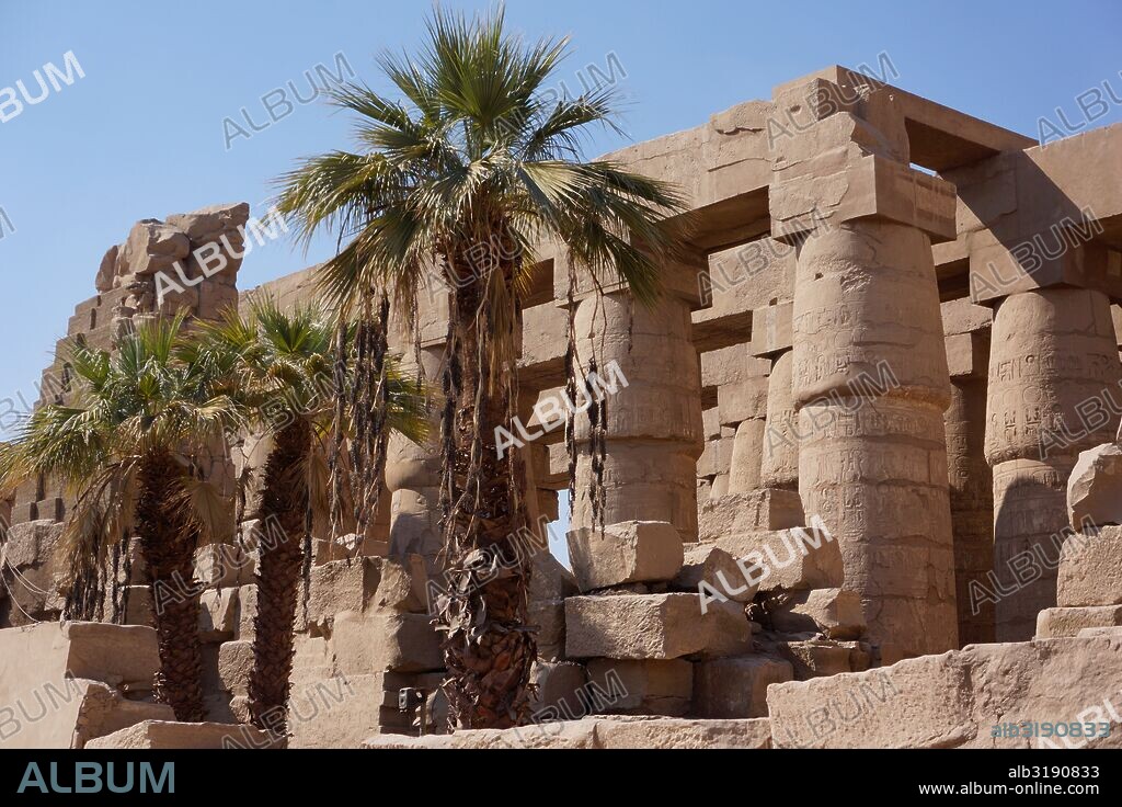 Karnak. Templo de Thutmose III.  Templo de Tutmosis III (o Thutmose III), Egipto.