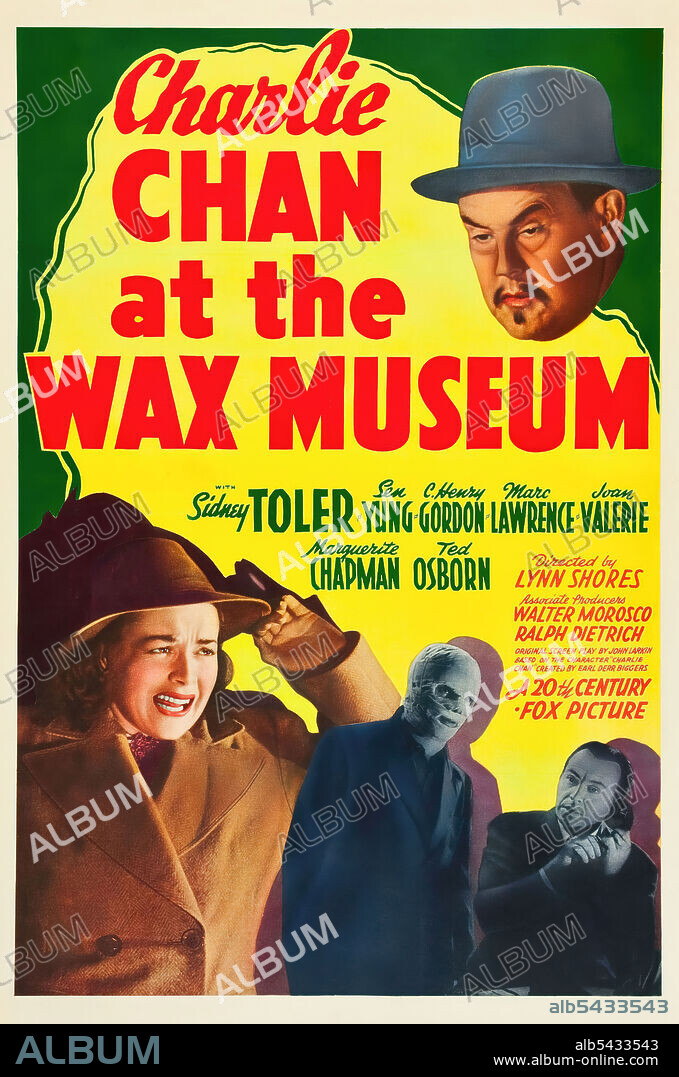 SIDNEY TOLER in CHARLIE CHAN AT THE WAX MUSEUM, 1940, directed by LYNN SHORES. Copyright 20TH CENTURY FOX.