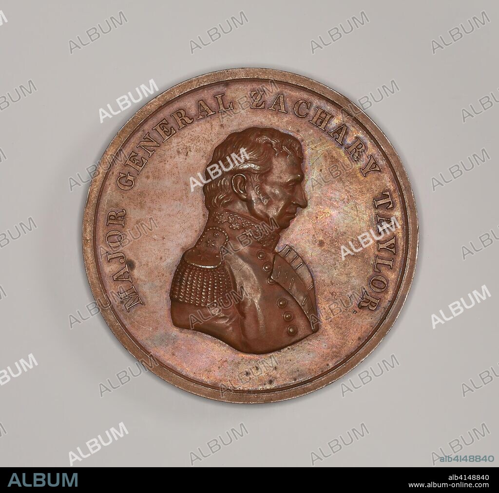 C. C. WRIGHT. Medal commemorating Major General Zachary Taylor. Charles C. Wright; American, active 1846-1847. Date: 1846-1850. Dimensions: Diam. 6.5 cm (2 9/16 in.). Copper. Origin: United States.