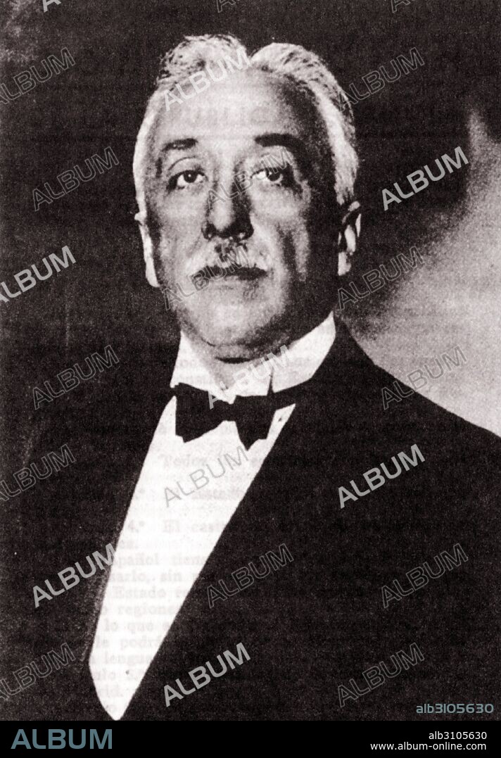 Niceto Alcalá-Zamora y Torres (1877 – 1949) Spanish politician and first prime minister of the Second Spanish Republic. Subsequently President 1931-1936.