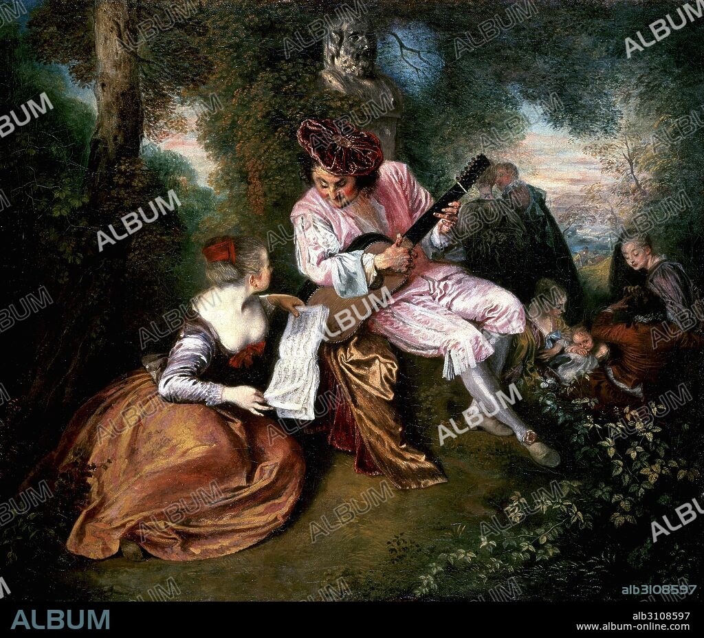 ANTOINE WATTEAU. Canción de amor1717. - Album alb3108597