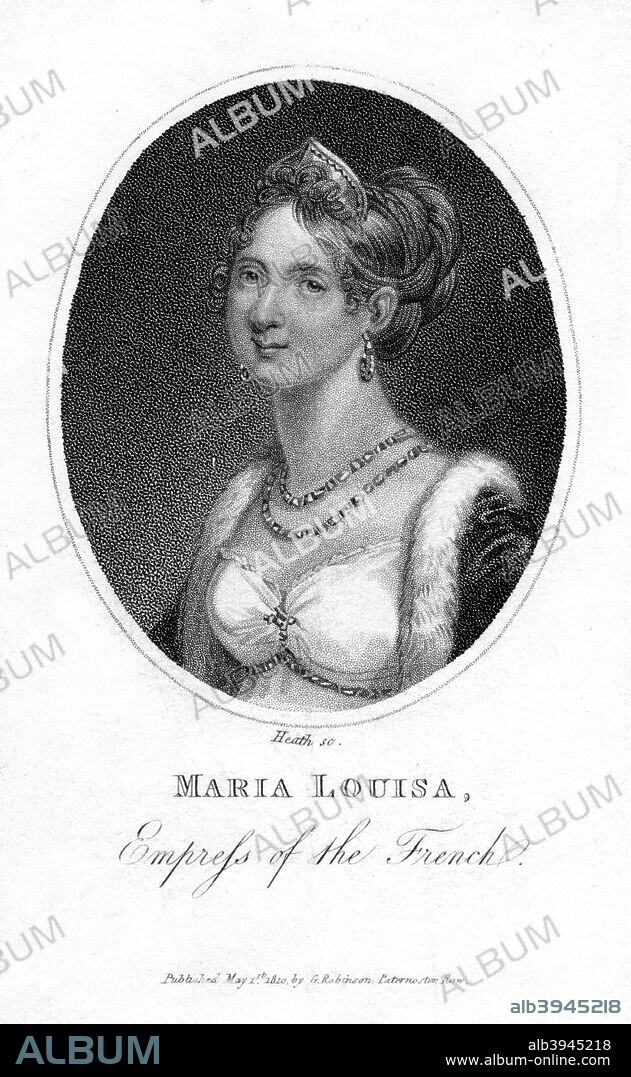 Empress Marie-Louise, second wife of Napoleon, 1810. Artist: Heath