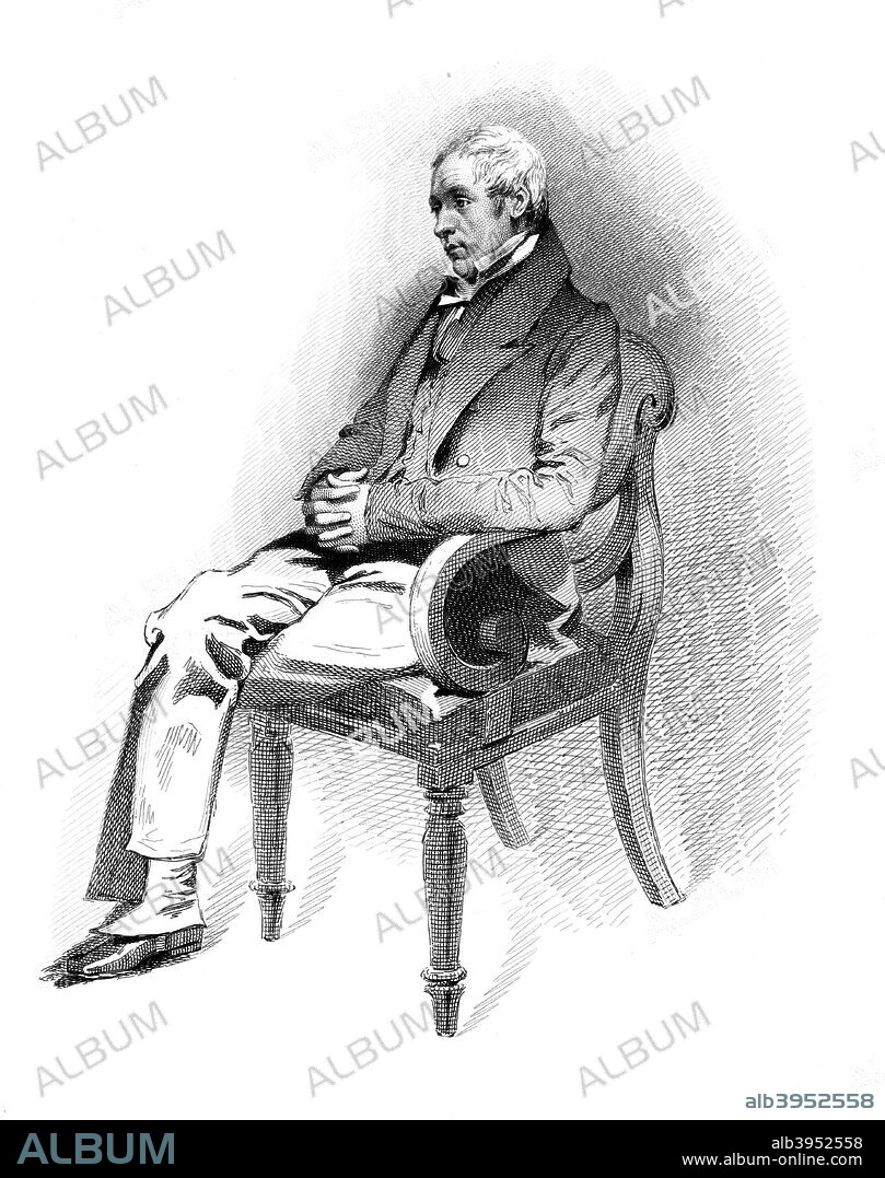 Sir David Brewster, 19th century Scottish scientist, inventor and writer. In 1816 Brewster (1781-1868) invented the kaleidoscope and later improved Sir Charles Wheatstone's stereoscope by introducing refracting lenses. In 1818 he was awarded the Rumford gold and silver medals for his discoveries on the polarisation of light, and from 1859 he was the principal of Edinburgh University.