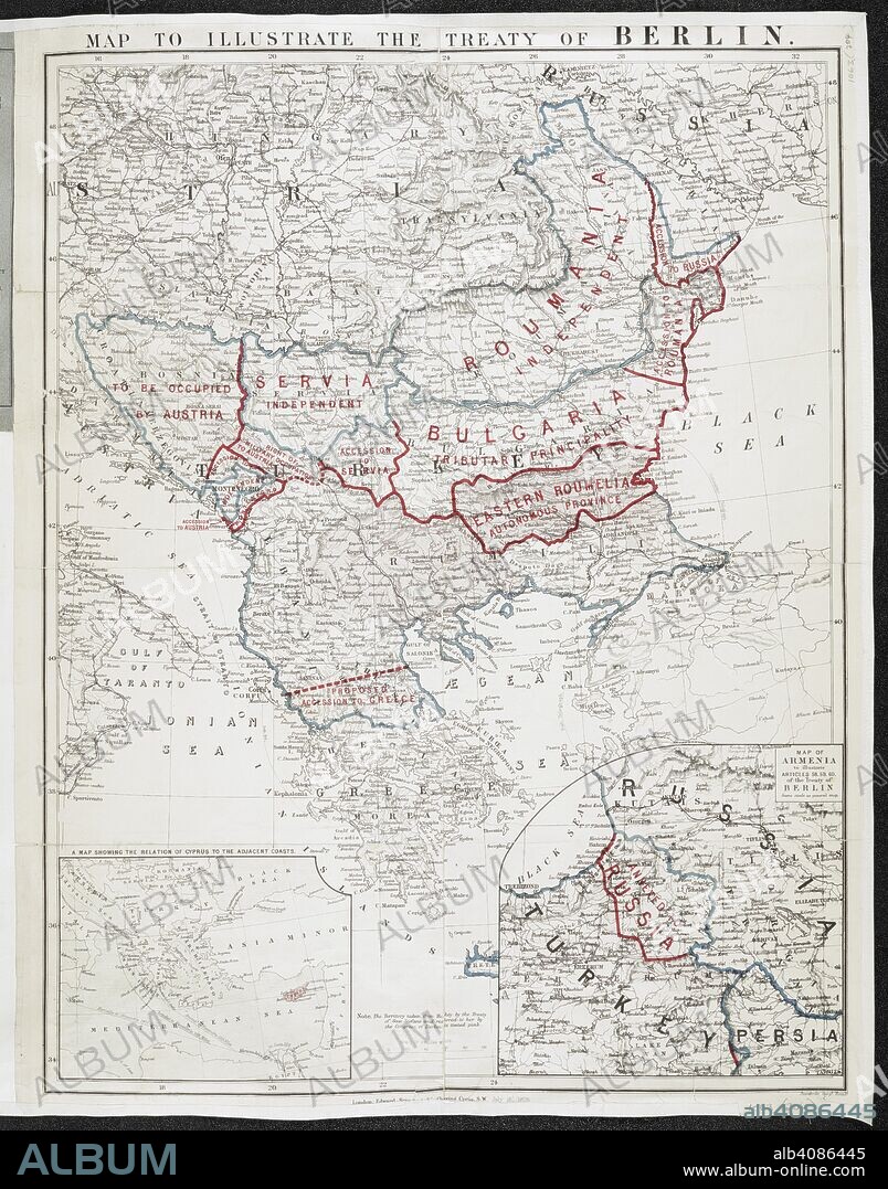 A map to illustrate the treaty of Berlin. Map to illustrate the treaty of Berlin. London : Edward Stanford, 1878. Source: Maps 1063.(204.). Language: English.