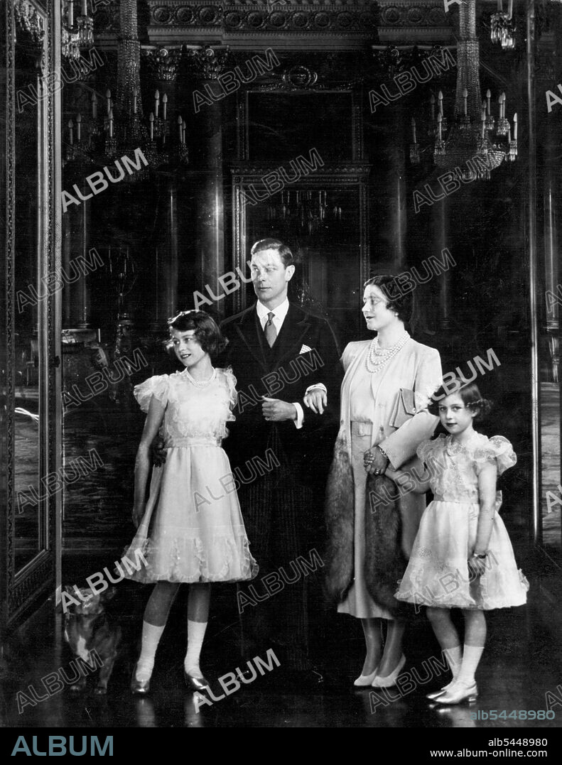 The Royal Family in Buckingham Palace. July 17, 1939. (Photo by Marcus Adams).