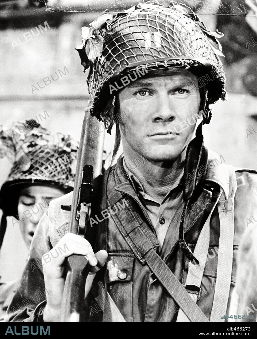 STEVE FORREST in THE LONGEST DAY, 1962, directed by ANDREW MARTON and KEN ANNAKIN. Copyright 20TH CENTURY FOX.