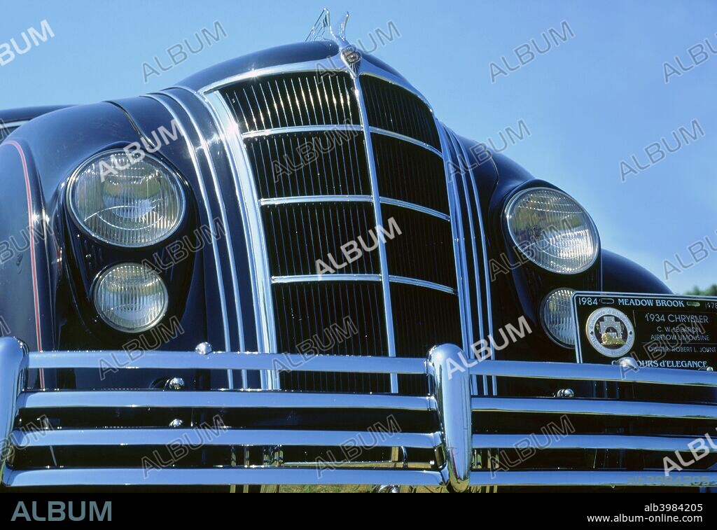 1934 Chrysler Imperial Airflow grill.