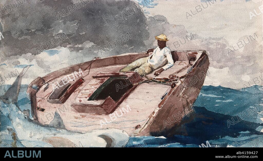 The Gulf Stream. Winslow Homer; American, 1836-1910. Date: 1899.  Dimensions: 288 x 509 mm. Transparent watercolor, with touches of opaque  watercolor and traces of blotting - Album alb4159427